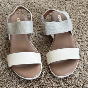 Kensie Women's Sandals - Cream and Gray